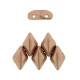 Matubo GemDuo kralen 8x5mm Matte - Metallic bronze copper